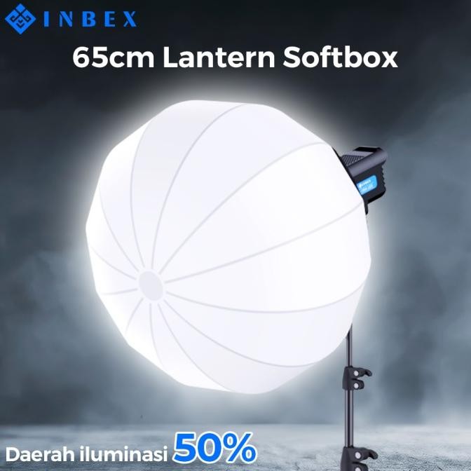 INBEX Collapsible Lantern Softbox Paket Studio Lightstand Live Lampu
