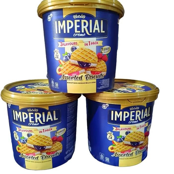 

1 Dus isi 6 Jar imperial cream assorted biscuit