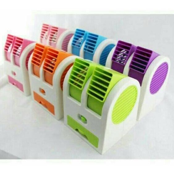 AC MINI PORTABLE DOUBLE BLOWER WINDOWS FAN