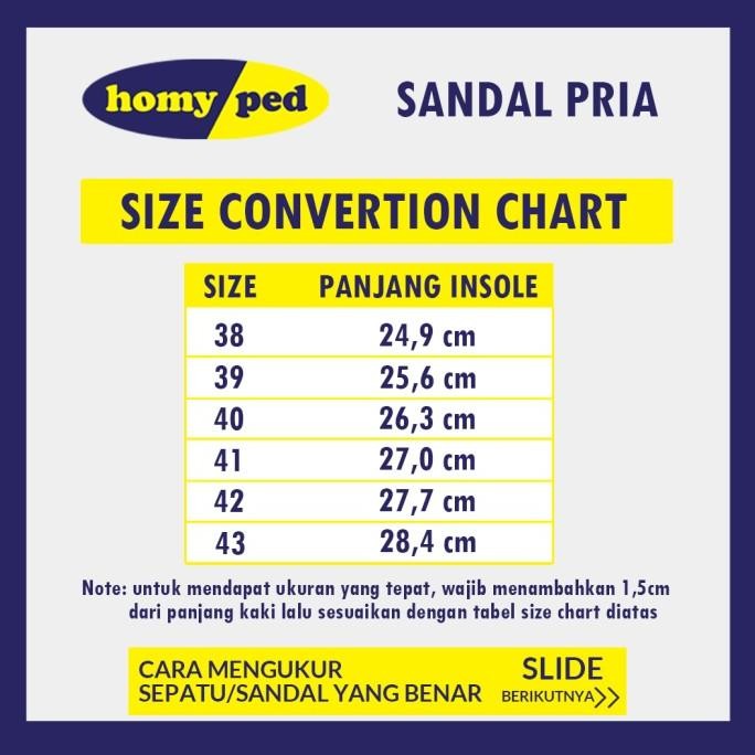 Homyped Alfapro 01 Sandal Jepit Kulit Terapi Pria HC