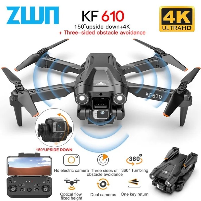 BEBAS ONGKIR - Drone Z908 / KF610 / i3 pro Dual cam 4K optical flow drone Vs E99 K101