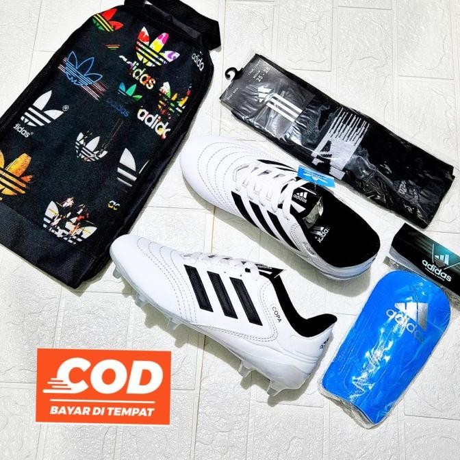 Paket Komplit Sepatu Bola Anak Adidas Copa Sol Bening Terlaris