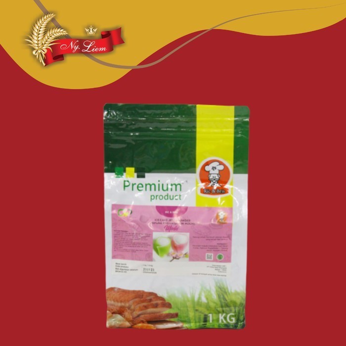 

NEW RIC & BRIS Tepung Premix Ice Cake Jello / Mochi / Moci 1 kg