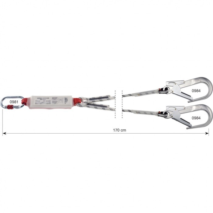 

HOT SALE! Camp Lanyard / Shock Absorber Rope 170cm 1.7m