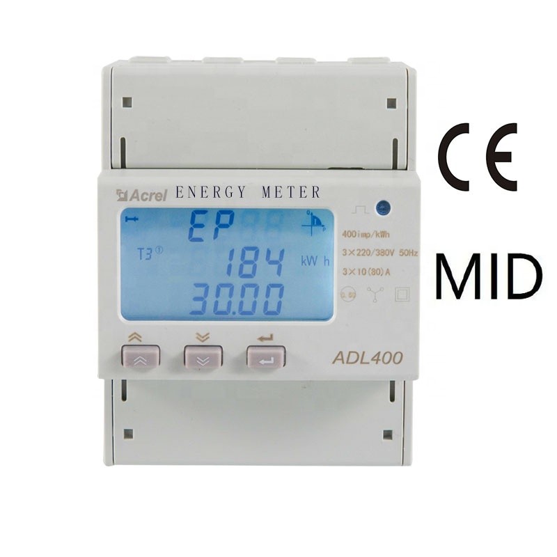 VISCO Din Rail Digital Smart Energy Meter 3/Three Phase Multi-tariff MID Certificate Electric Kwh Me