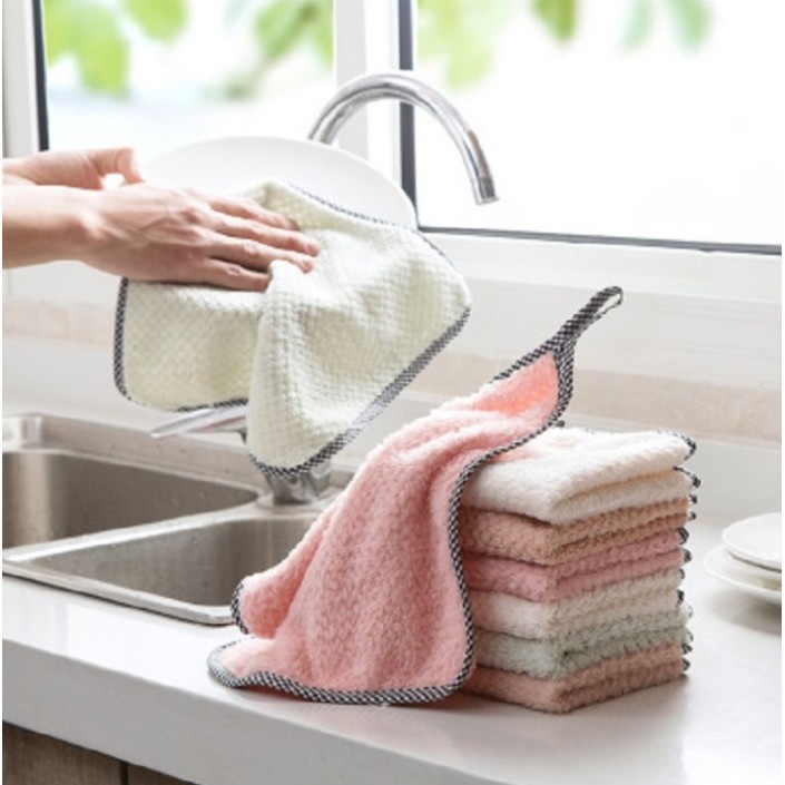 TERLARIS Kain Lap Tangan Gantung Hand Towel Microfiber Lap Kain Lap Microfiber