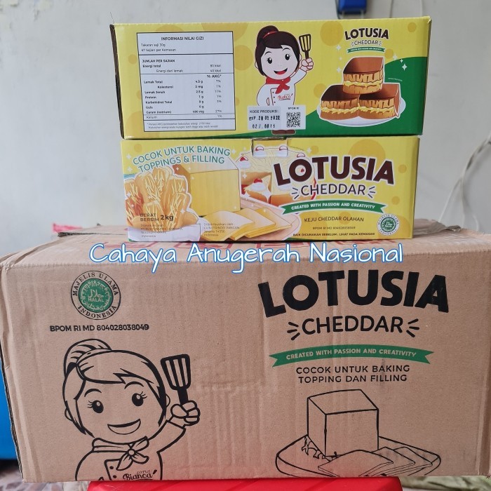 

8 x 2 Kg Lotusia Keju / 1 Dus