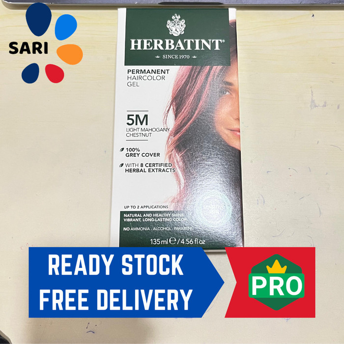 

Herbatint Permanent Haircolor Gel 5M Light Mahogany Chestnut 135ml