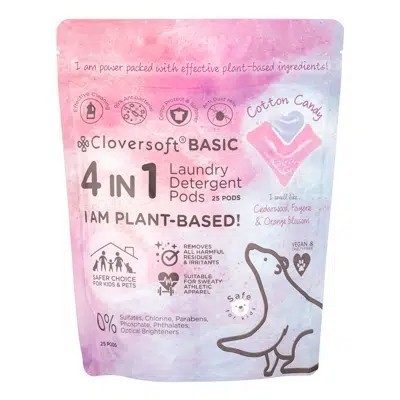 

Cloversoft 4 in 1 Basic Laundry Capsules - Cotton Candy 25 per pack