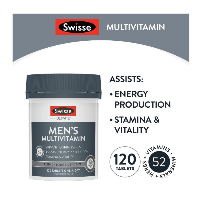 

Swisse Men's Ultivite Multivitamin Capsules 120 per pack