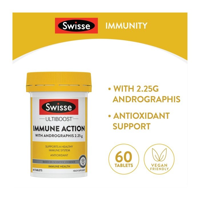 

Swisse Ultiboost Immune Action Tablets 60 per pack