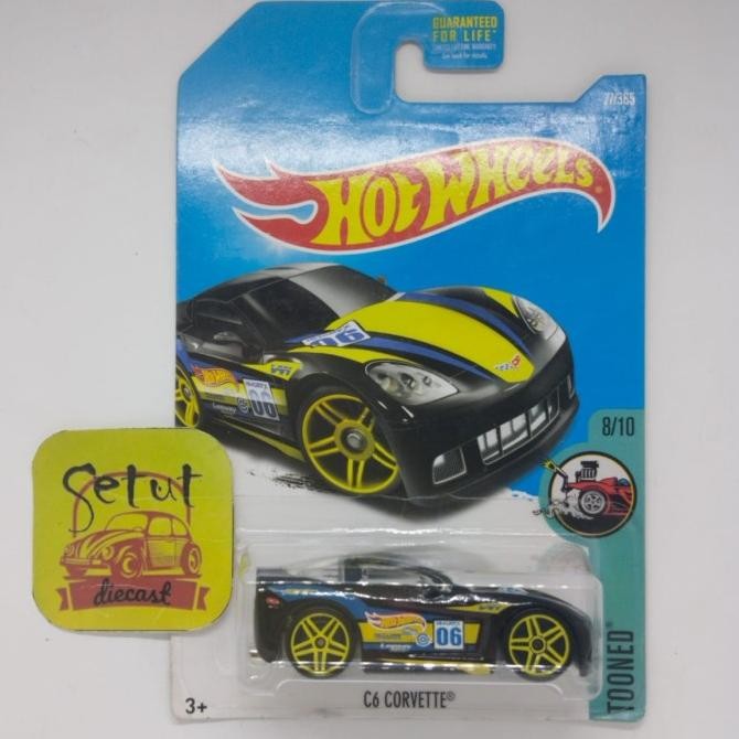 HOT WHEELS HOTWHEELS EXCLUSIVE RECOLOR C6 CORVETTE HITAM BLACK