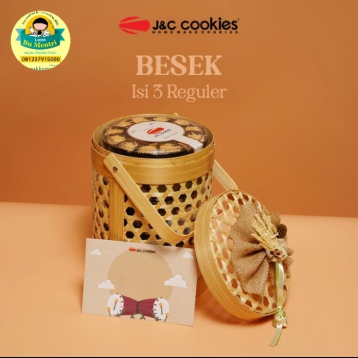 

hampers besek jnc cookies isi 3reguler