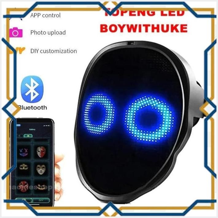 [OTO] TOPENG LED BOYWITHUKE / LED FACE CHANGING MASK BLUETOOTH MASKER