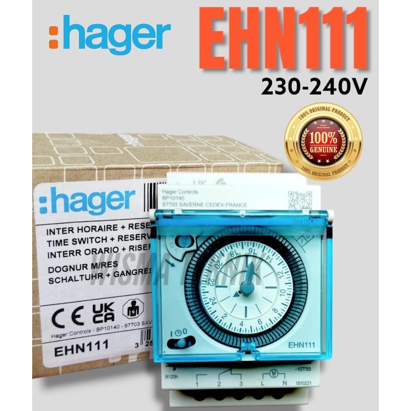 Timer switch analog HAGER EH 111 OTOMATIS TIMER HAGER Terlaris