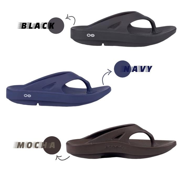 Oofos Unisex Sandal Ooriginal Thong BLack