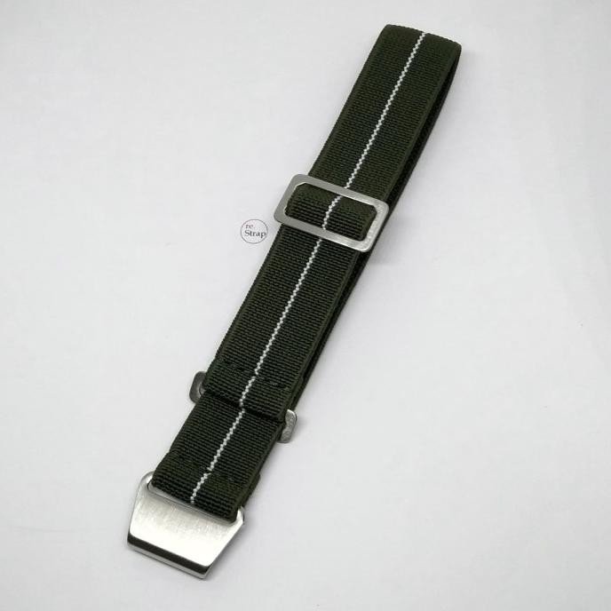 Tali Jam MN Strap Nato - Green White Centerline Mn-05 Terlaris