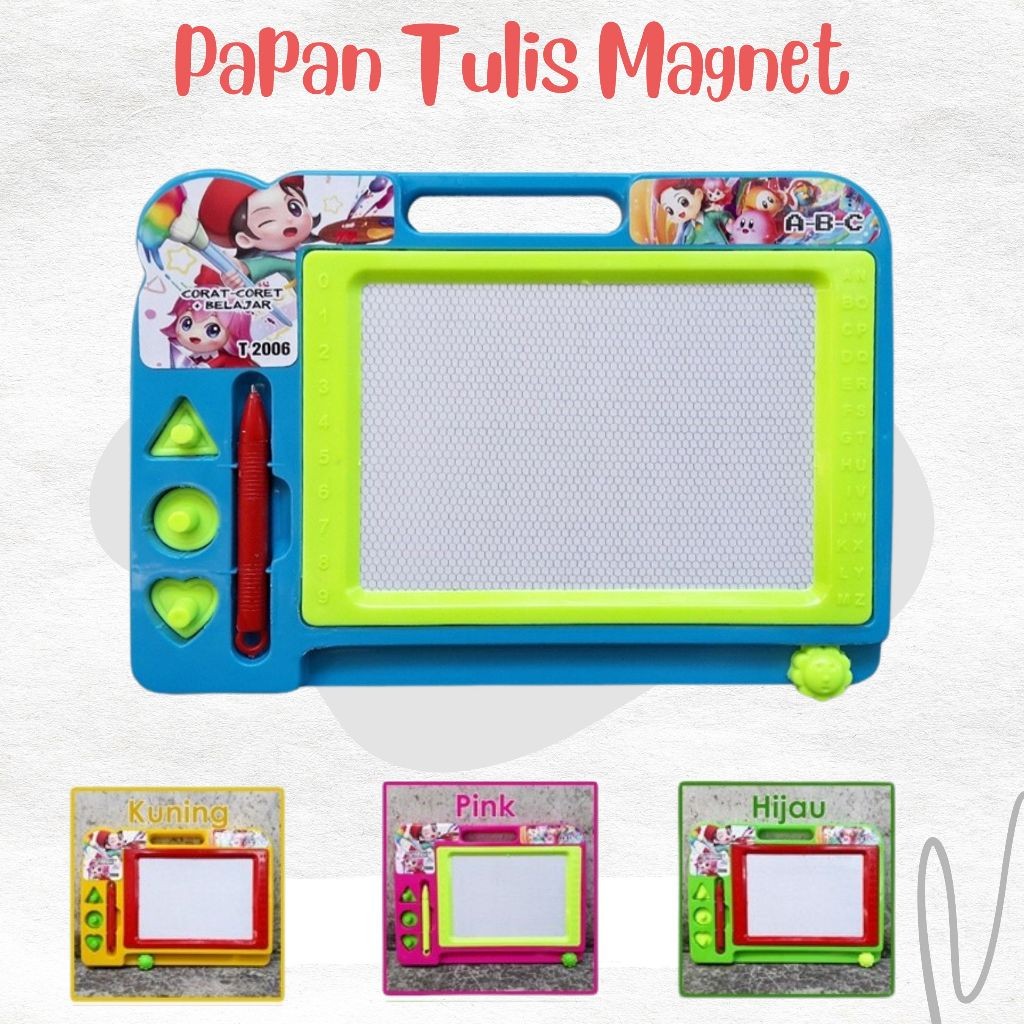 

Papan gambar magnetic magnet board mainan anak menggambar tanpa tinta mudah dihapus belajar menulis