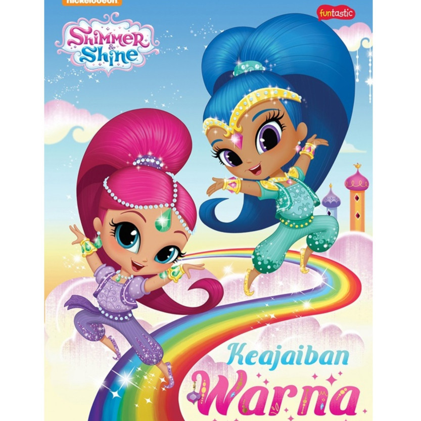 Buku Shimmer Shine KEAJAIBAN WARNA belajar anak