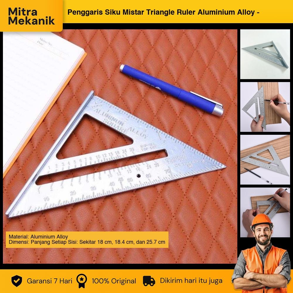 

Penggaris Siku Mistar Triangle Ruler Aluminium Alloy - VK18