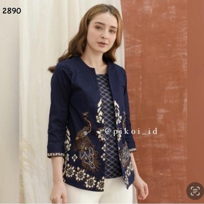 Blouse batik / atasan batik wanita / baju batik modern / batik busui