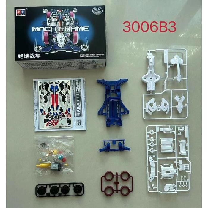 terbaru  mini 4wd merk daxing mach frame fighting korea edition fm-a chassis ready