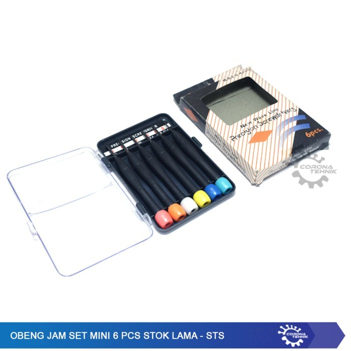 CUCI GUDANG Obeng Jam Set Mini 6 Pcs Stok Lama - STS