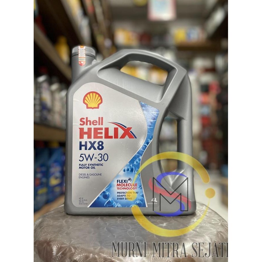 TERBARU - Shell Helix HX8 SAE 5W-30 HX-8 5 W 5W30 Galon 4 L