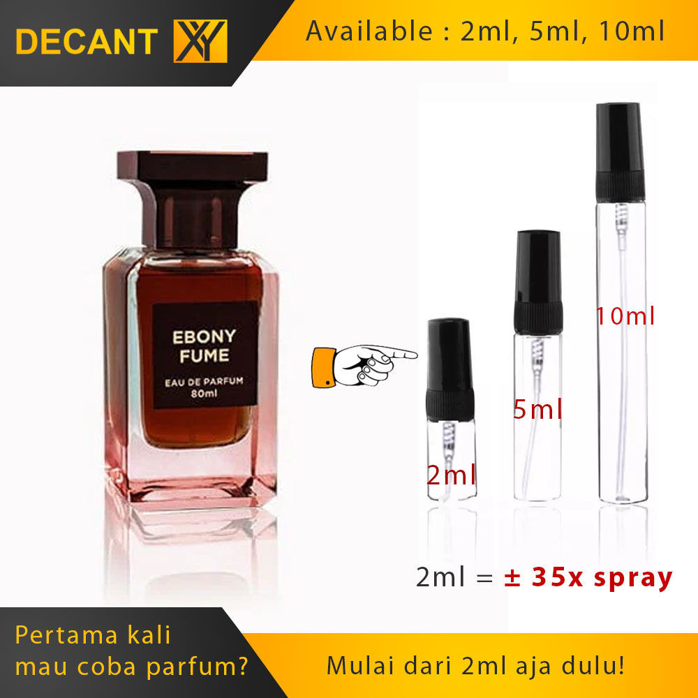 Decant Fragrance World Ebony Fume Unisex 2ml 5ml 10ml