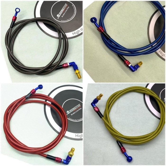 Selang Rem Belakang 215 Cm Nmax Pcx Adv Aeromotive Swits Serat Karbon