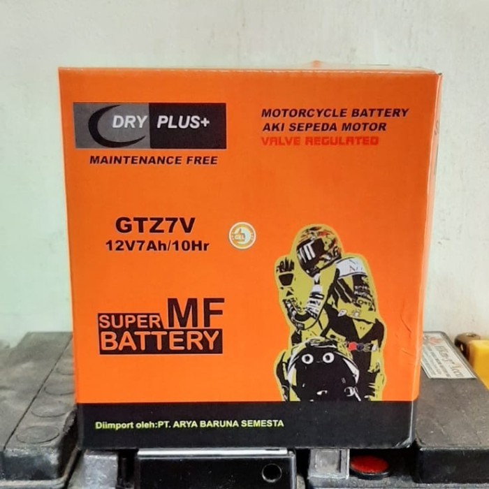 Aki Motor Yamaha R25 Dryplus Gtz7V - Aki Gel (7Ah)