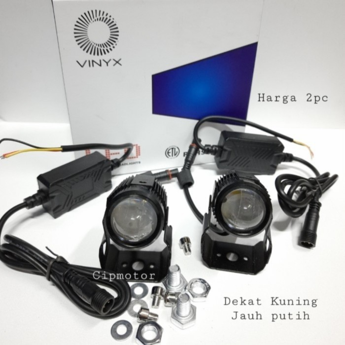 Lampu Tembak Lampu Sorot Xmax Nmax Mini Driving D2 2 Pcs Vinyx