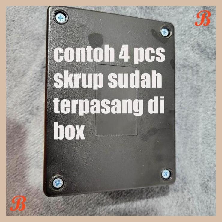 [WGL] SKRUP BOX 1 SET ISI 4 PCS PLASTIK HITAM TYPE X1 X2 X3 X4 X5 X6 KOTAK