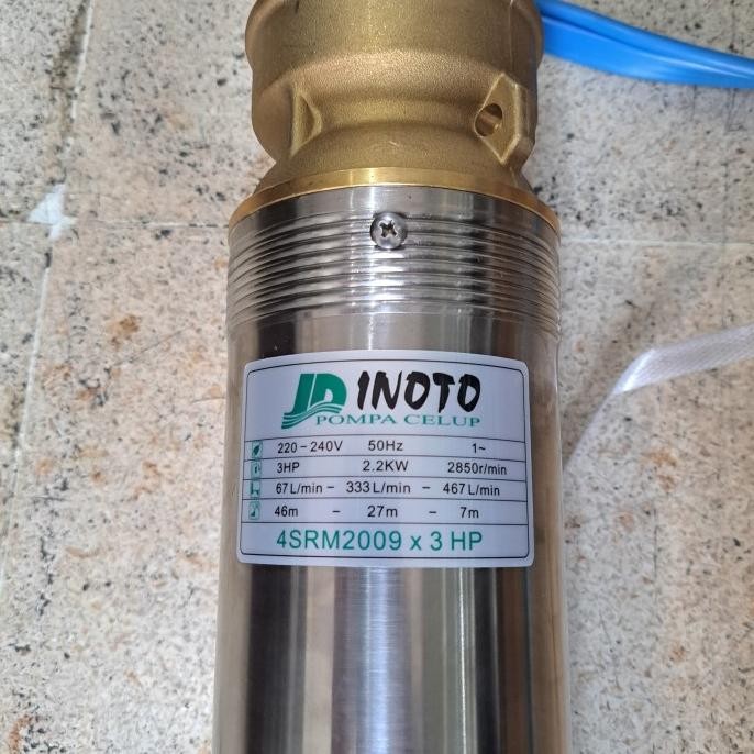 BEBAS ONGKIR - Pompa air Satelit submersible INOTO 4 SRM 2009 3 HP 4inch