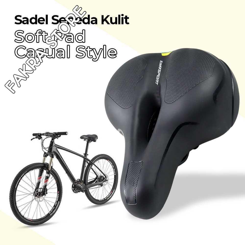 TaffSPORT Jok Sadel Sepeda Kulit Soft Pad Casual Style - UE55 Original Termurah