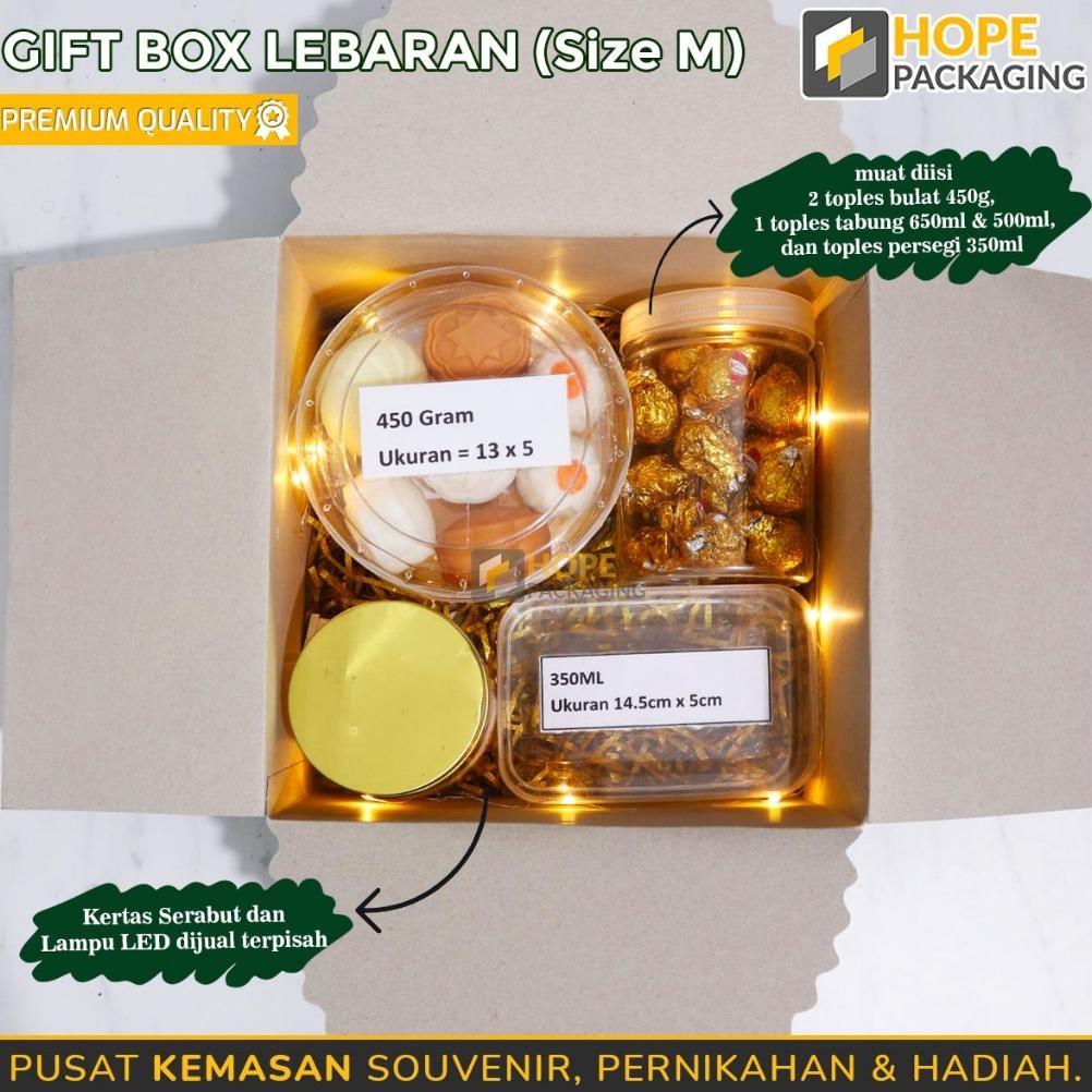 

[Harga / 5 Pcs] Kotak Gift Box Hampers Lebaran + Pita / Hampers Idul Fitri / Kotak Lebaran / Kotak Kue Toples Lebaran / Box Idul Fitri / Gift Box Souvenir Kue Kering / Kotak Hadiah Lebaran
