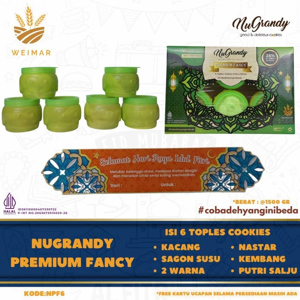 

Nugrandy Premium Fancy - 6 Toples Cookies Toples Reuse