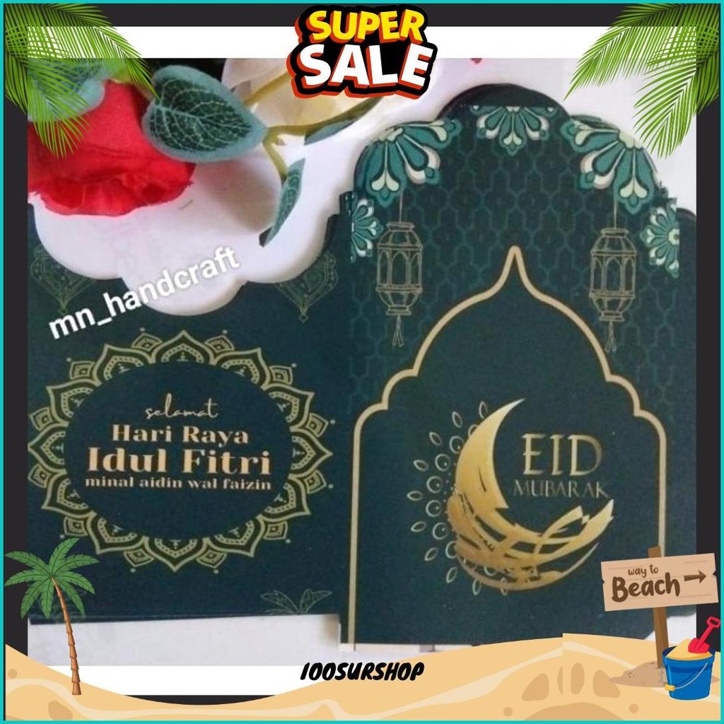 

( 100 Lembar) Belum Di Lem, Amplop Lebaran Medium Motif Muslim, Free Plastik Termurah Banget