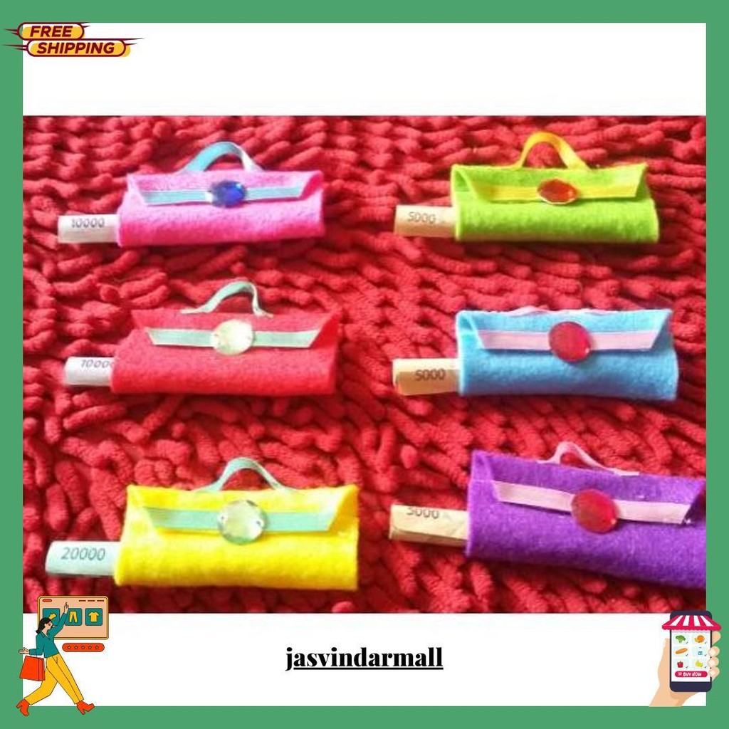 

(30Gr) 10Pcs Amplop Lebaran Tas Angpao Flanel Terlaris