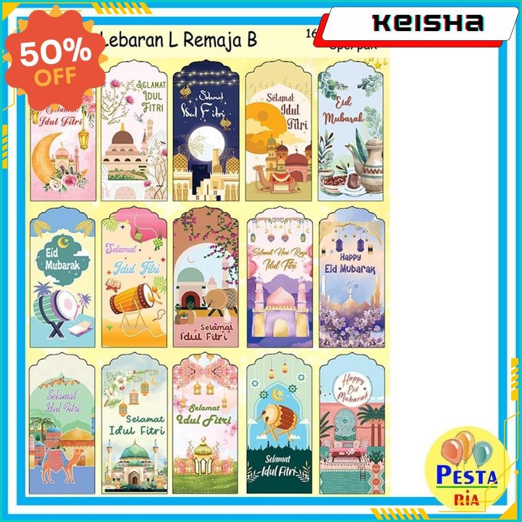 

Murah ! (1Pak Isi 8Pcs) Amplop Idul Fitri Remaja Uk L Panjang(16X8Cm) , Amplop Lebaran Idul Fitri , Angpao Lebaran Idul Fitri, Grosir Ready Stok, Amplop Idul Fitri Besar, Angpao Idul Fitri 2025, Islamic, Lebaran, Idul Fitri,Eid Mubarak,Amplop Lebaran Lucu