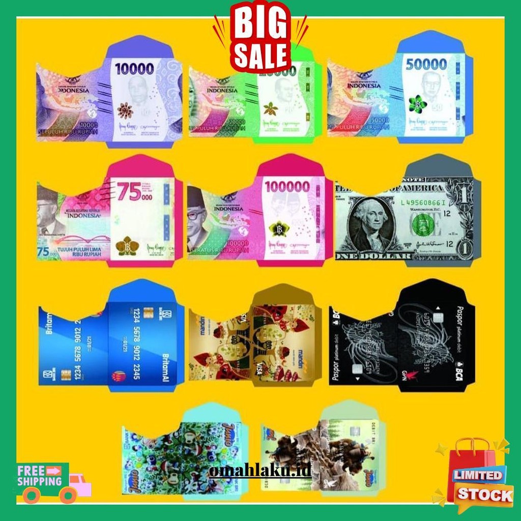 

Amplop Lebaran 100 Lembar Free Plastik ( Masih Bentuk Lembaran) Cod