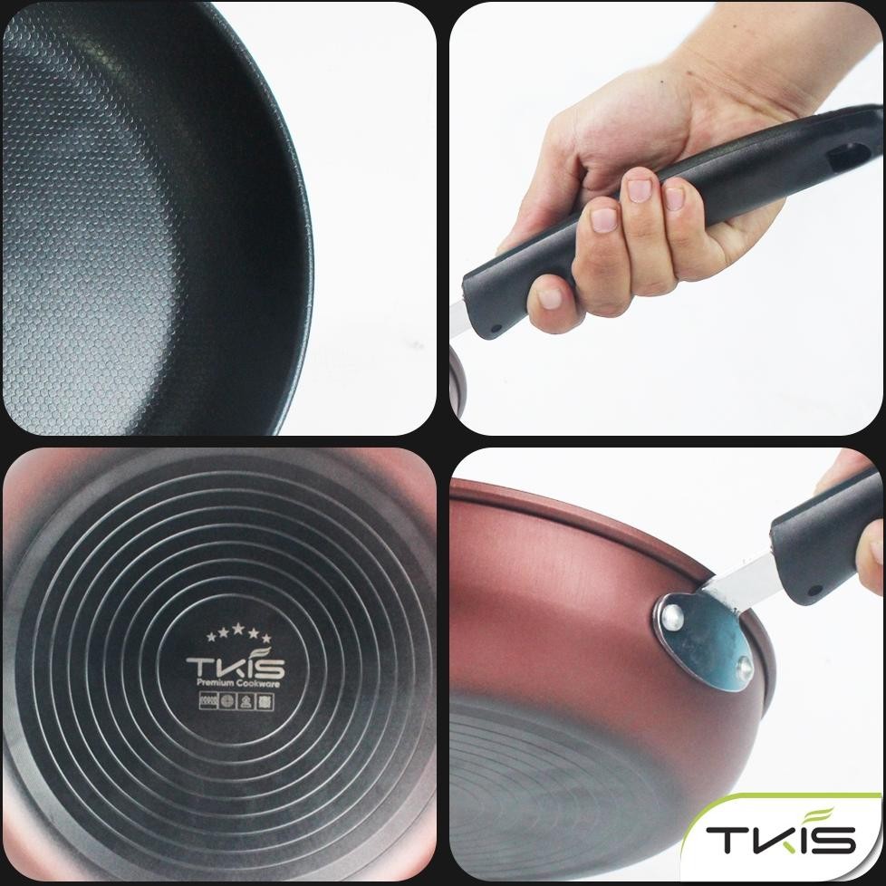 Murah Tkis Frypan 28 Cm Wajan Panci Penggorengan Anti Lengket Diskon