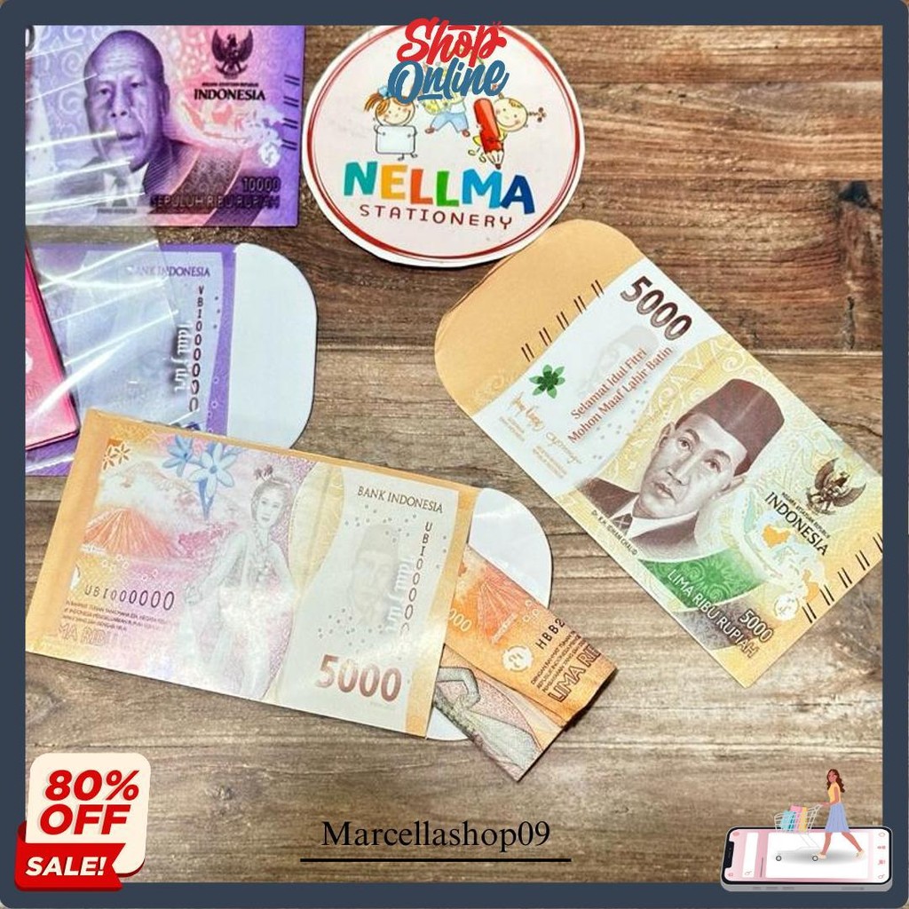 

Amplop Ampau Lebaran Gambar Uang Mainan Isi 10 Lembar Besar/ Medium Original Produk