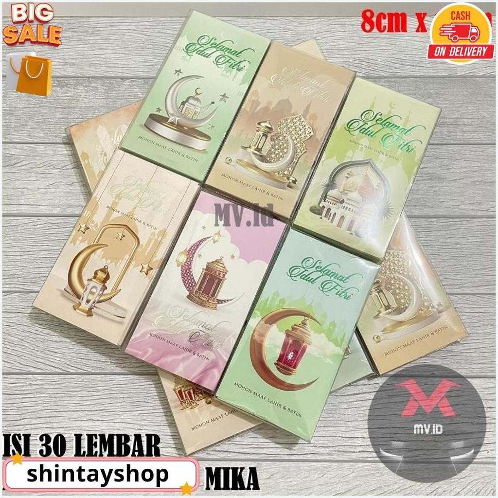 

30 Lembar Amplop Panjang Lebaran Hari Raya Idul Fitri Murah Meriah Ready Stock Kotak Mika Isi 50 Lembar Eid Mubarak Thr Gifti Gratis Ongkir