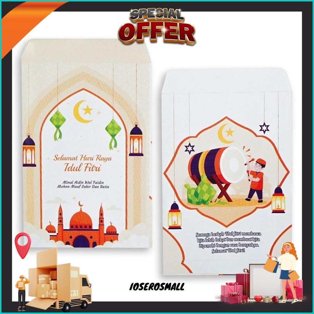 

Motif Idul Fitri Amplop Premium Lebaran Ecer Medium Original Produk
