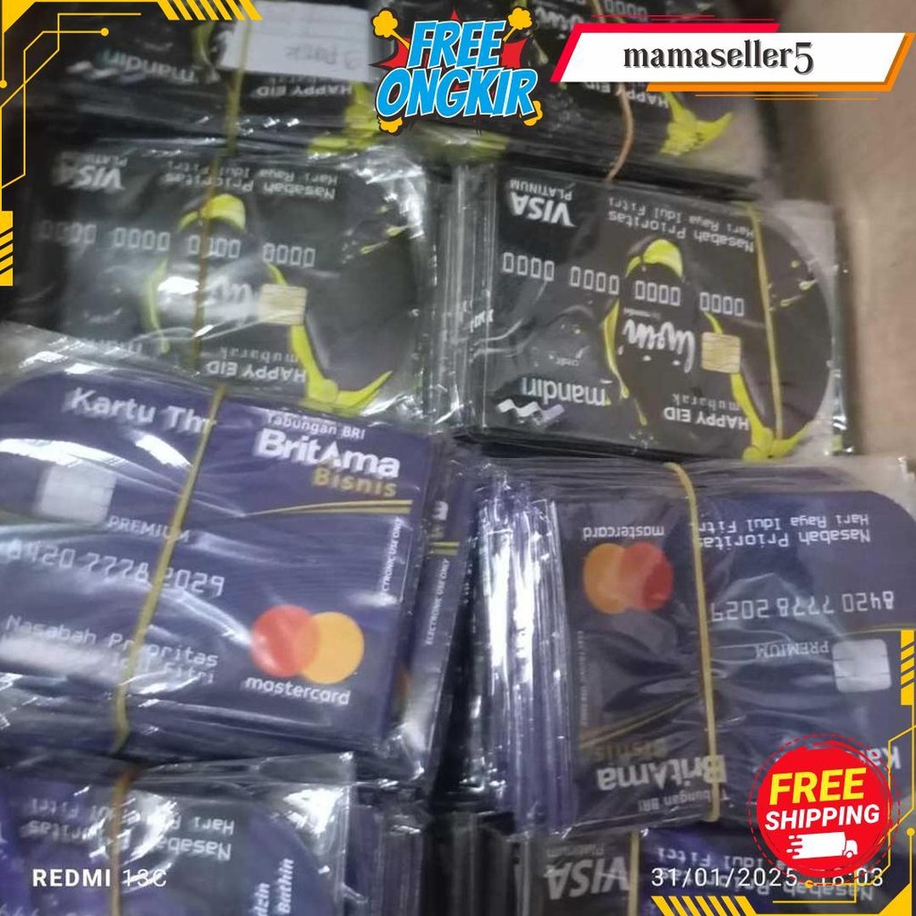 

(10 Pcs) Amplop Lebaran Motif Atm 2025 Cod