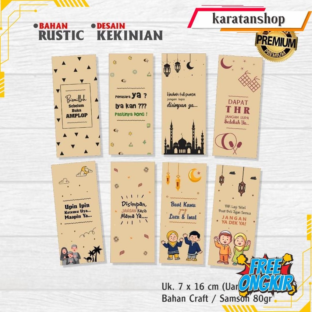 

Amplop Lebaran / Angpao Lebaran / Amplop Hari Raya Idul Fitri 1 Pack Isi 10 Pcs Siap Kirim