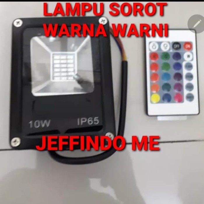 Lampu Sorot 10W/10 Watt Smd Led Lampu Tembak Taman Rgb Warna Warni