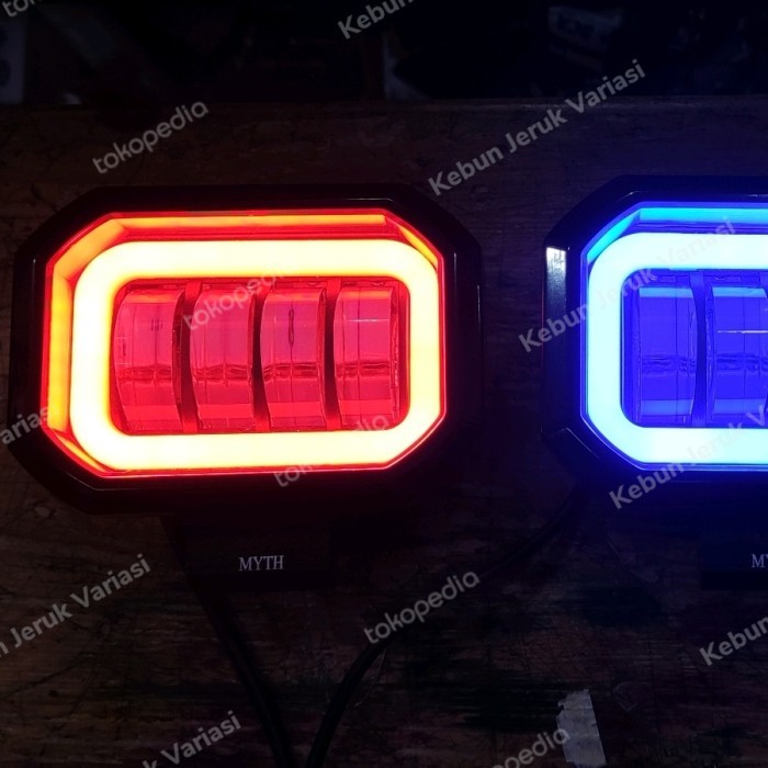 Lampu Tembak Sorot Led Cwl 4 Mata Lensa 4D 40 Watt Cree Angeleye Kotak