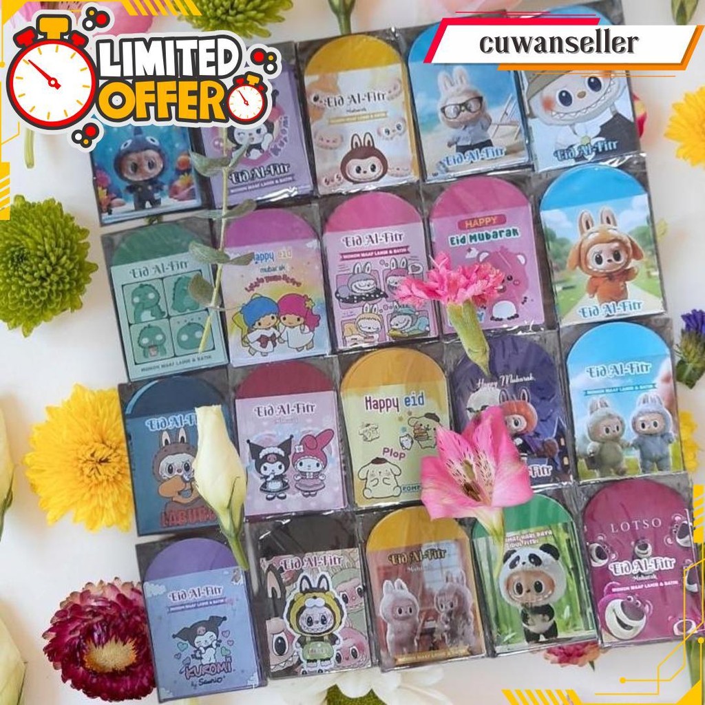 

10 Pack Isi 100 Amplop Lebaran Madium Siap Pakai Termurah Banget